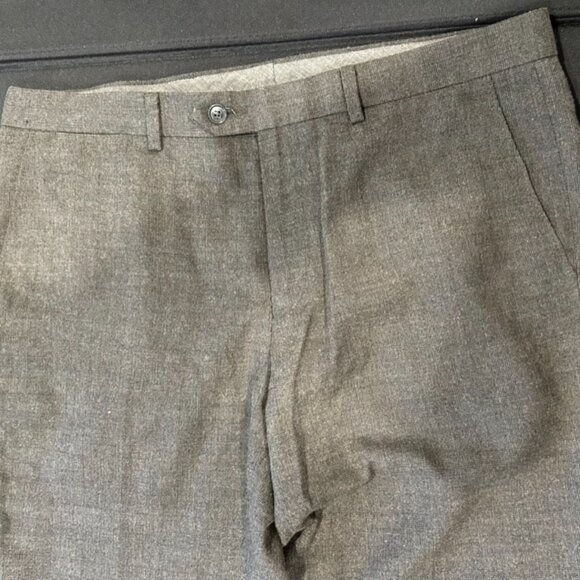 M&S Collection Brown Plaid Dress Pants Size 34 - Picture 3 of 8